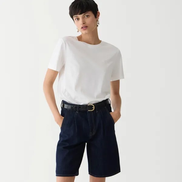 Футболка свободного кроя из хлопка пима J.Crew, белый