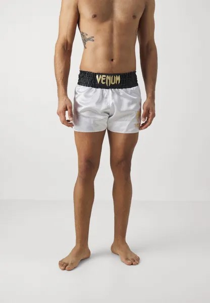 Спортивные шорты Classic Muay Thai Short Venum, цвет white/black gold