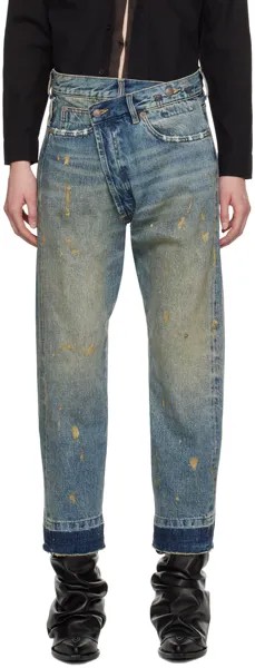 Синие джинсы-кроссовер R13, цвет Gold Clinton blue