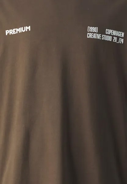 Футболки с принтом JPRBLAHARVEY BRANDING TEE UNISEX Jack & Jones, темно-серый