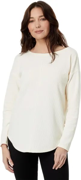 Рубашка Lilla P Shirttail Hem Boatneck, цвет Talc