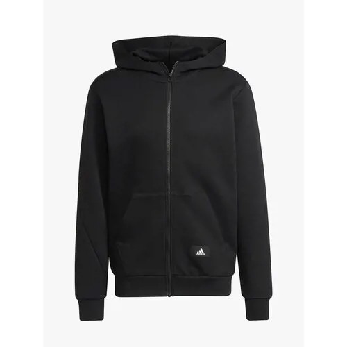 Олимпийка/Adidas/HA1416/M FI DBLKNT FZ/черный/XL