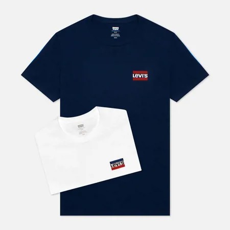 Комплект мужских футболок Levi's 2-Pack Crewneck Graphic, цвет комбинированный, размер M