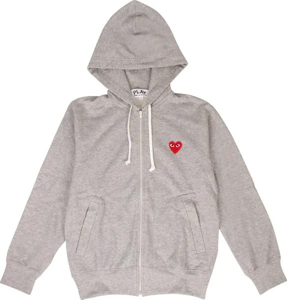 Худи Comme des Garçons PLAY Heart Hooded Sweatshirt 'Gray', серый