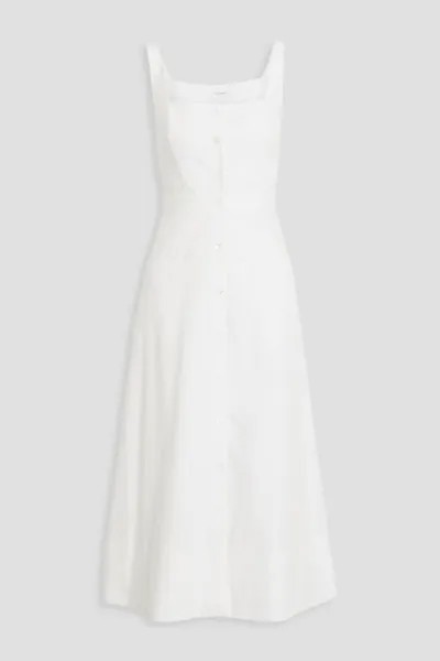 Платье миди Aris из хлопкового поплина Equipment, белый