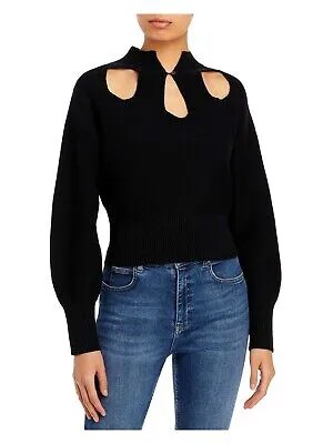 JOIE Женский черный пуловер с заниженными плечами и длинными рукавами S