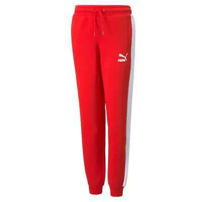 Спортивные штаны Puma Iconic T7 для мальчиков, красные спортивные повседневные штаны для мальчиков 53011811