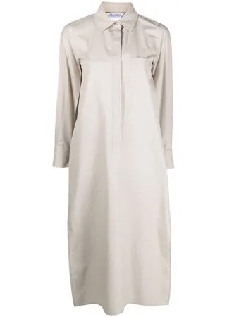 Max Mara платье-рубашка с разрезами на рукавах