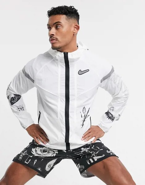 Белая куртка Nike Running Wild Run-Белый