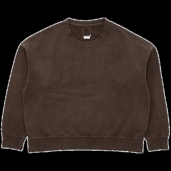 Толстовка Visvim Crewneck Long-Sleeve 'Dark Mud', коричневый