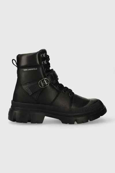 TREKKA MENS KC кожаные треккинговые ботинки Karl Lagerfeld, черный