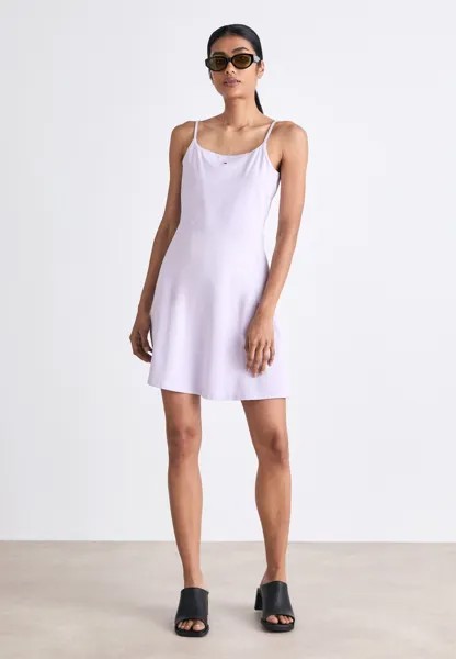 Платье из джерси Essential Strap Flare Dress Tommy Hilfiger, светло-розовый