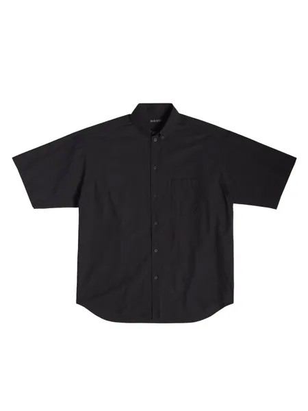 Рубашка с коротким рукавом Crypto Balenciaga, черный