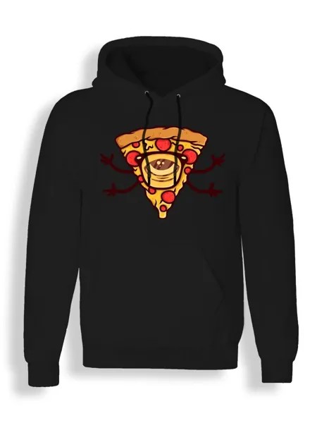 Худи унисекс СувенирShop Пицца/Pizza/Food 4 черное S