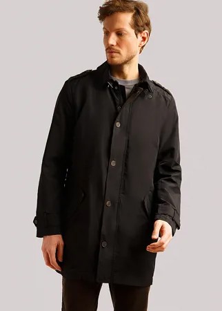 Плащ мужской Finn Flare B19-21001 черный 3XL