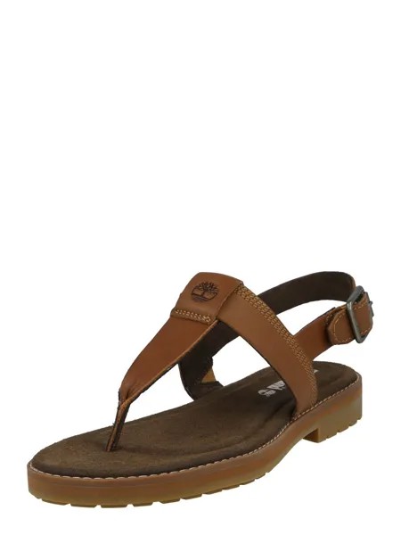 Сандалии TIMBERLAND T-Bar Sandals Chicago Riverside, коричневый