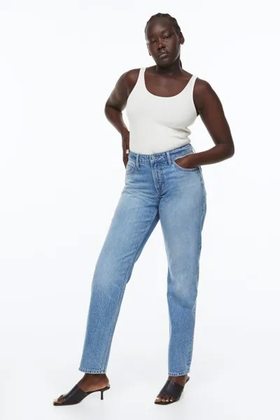Джинсы женские H&M 1105593013 голубые 60 IT (доставка из-за рубежа)