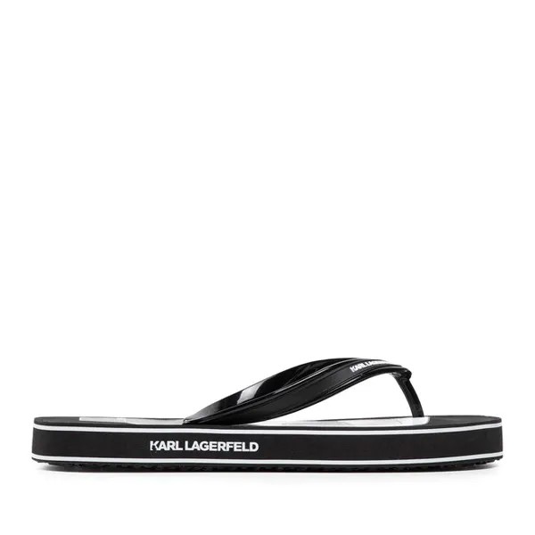 Шлепанцы KARL LAGERFELD KL71005 Black Rubber, черный