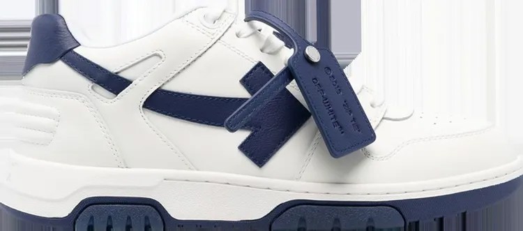 Кроссовки Off-White Out of Office White Navy Blue, белый