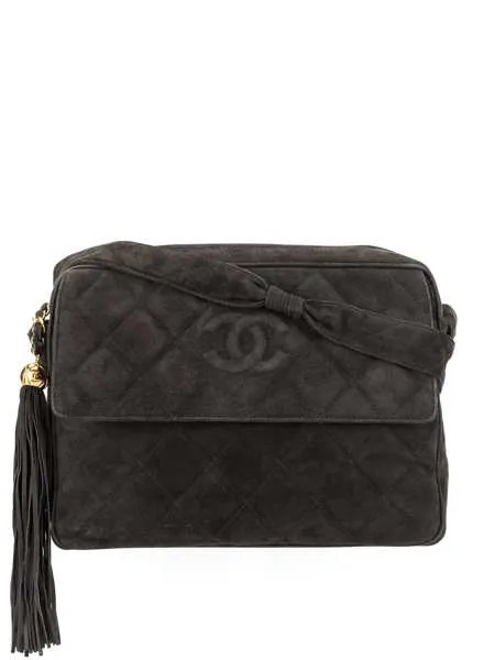 Chanel Pre-Owned стеганая сумка на плечо с логотипом СС