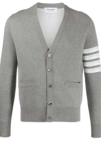 Thom Browne жаккардовый кардиган Lion Icon с полосками 4-Bar