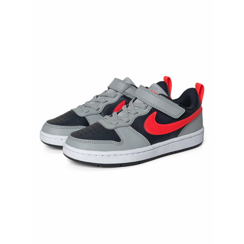 Кроссовки NIKE Court Borough Low, размер 34 (3Y), черный, красный