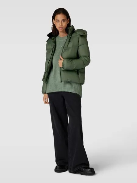 Стеганая куртка с капюшоном Calvin Klein Jeans, оливково-зеленый