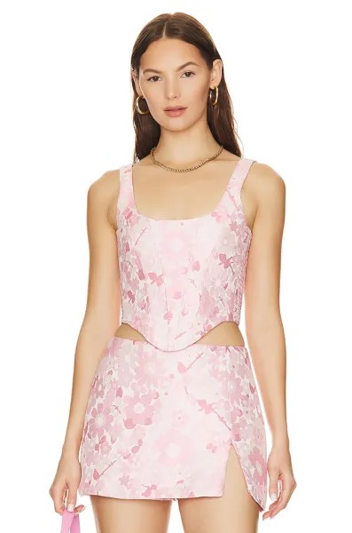Топ Amanda Uprichard Fisher, цвет Cherry Blossom Brocade