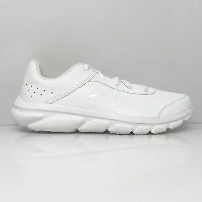 Under Armour Girls Assert 8 3022697-100 Белая повседневная обувь Кроссовки Размер 5Y