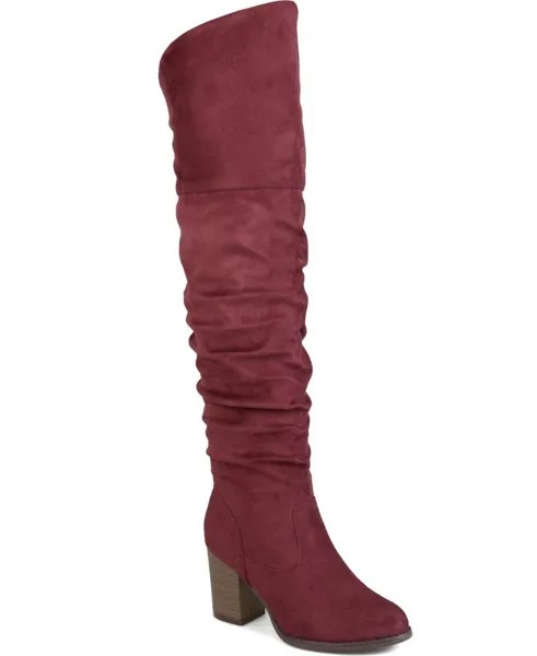Женские очень широкие ботинки Kaison до икры Journee Collection, фиолетовый