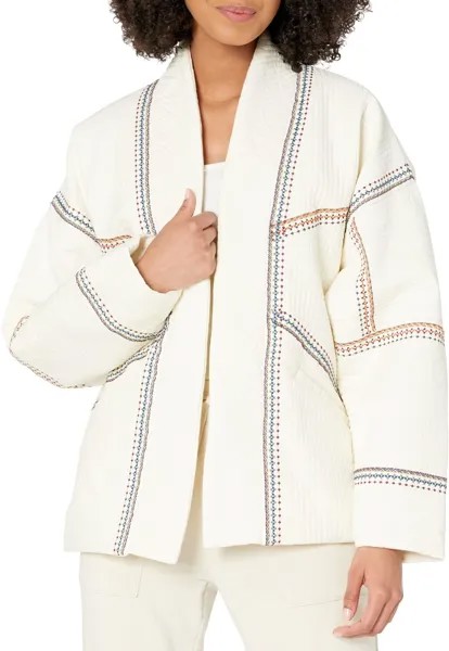 Куртка Embroidered Detail Kimono Quilted Jacket in Pure Bliss Blank NYC, цвет Pure Bliss