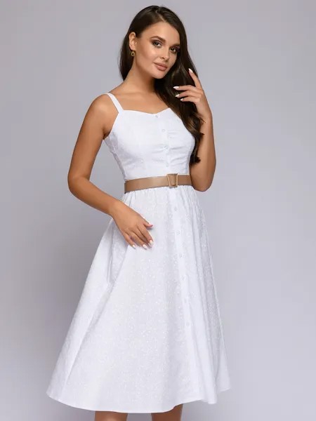 Сарафан женский 1001dress 0112001-01981 белый 44 RU