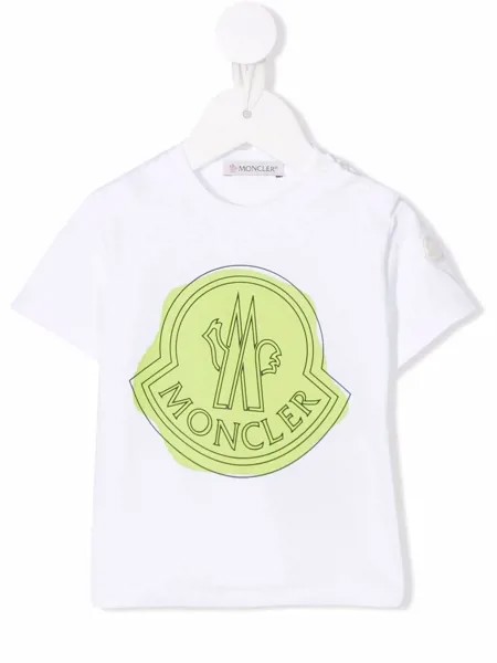 Moncler Enfant футболка с логотипом
