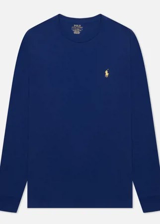 Мужской лонгслив Polo Ralph Lauren Custom Fit Embroidered Pony, цвет синий, размер XL