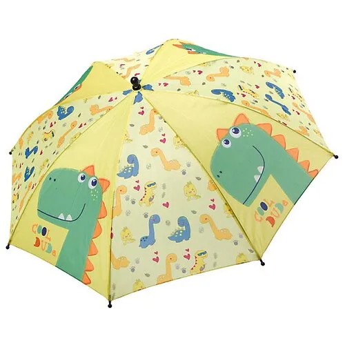 Зонт-трость BONDIBON, автомат, купол 48 см., желтый, зеленый