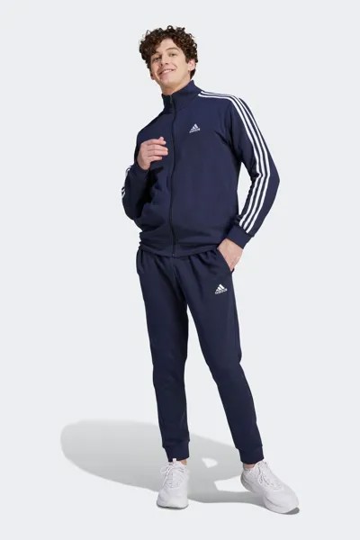 Спортивная одежда Базовый флисовый спортивный костюм с 3 полосками adidas, синий