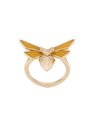 Stephen Webster золотое кольцо Winged Bug с бриллиантами