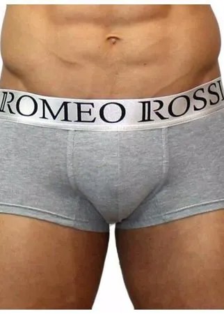 Romeo Rossi Трусы хипсы низкой посадки с профилированным гульфиком, размер 2XL, светло-серый