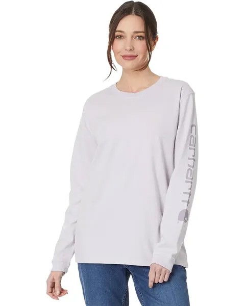 Футболка Carhartt Loose Fit Long Sleeve Graphic, цвет Lilac Haze