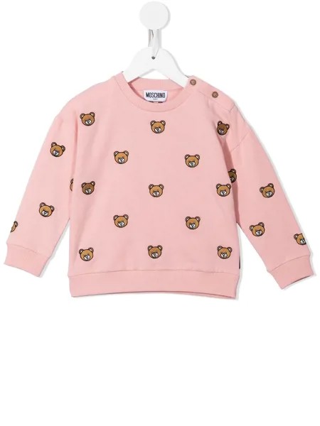 Moschino Kids джемпер с узором Teddy Bear
