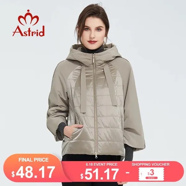 Astrid 2022 весеннее пальто женская верхняя одежда трендовая куртка короткая парка Повседневная модная женская Высококачественная теплая тонк...