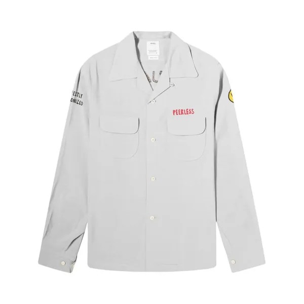 Рубашка Visvim I.Q.W.T. Keesey G.S. Long-Sleeve Shirt, серый