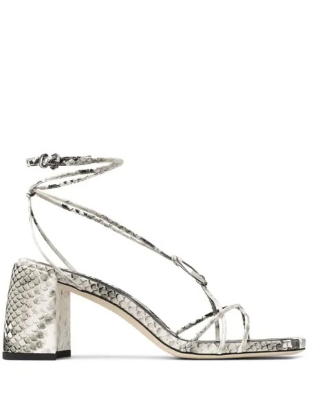 Jimmy Choo босоножки Onyxia 70, нейтральный цвет