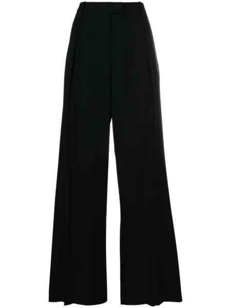 Rag & bone креповые брюки Bennett широкого кроя, черный