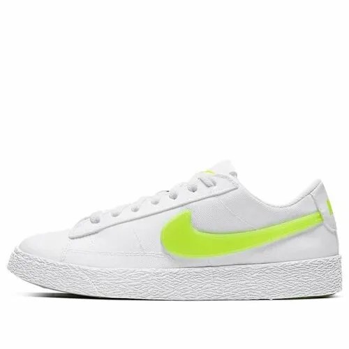 Кеды NIKE Blazer Low POP, размер 6Y, зеленый, белый