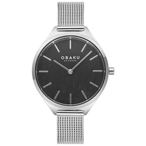 Наручные часы OBAKU Mesh, серебряный, черный