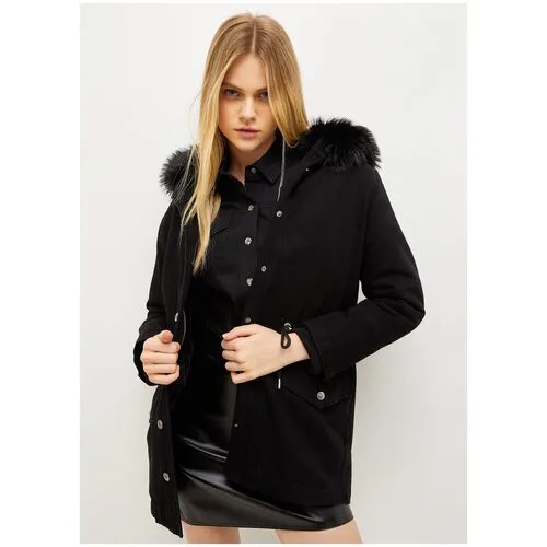 Куртка типа парка LIU JO жен., LIUJOUF2080D462287308 ,цвет: Den.Black ice wash ,размер: 38