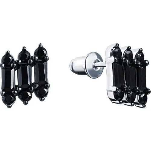 Серьги ELEMENT47, серебро, 925 проба, шпинель