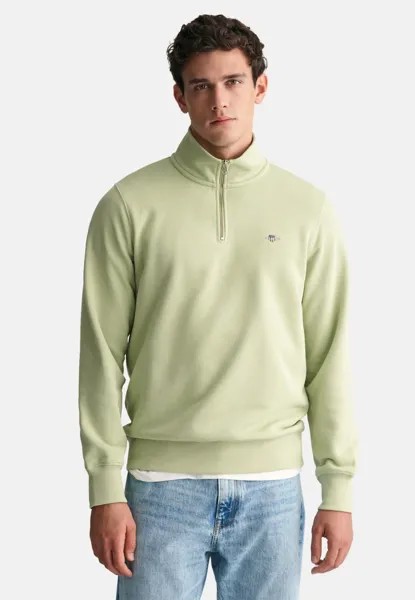 Толстовка REG SHIELD HALF ZIP GANT, цвет milky matcha