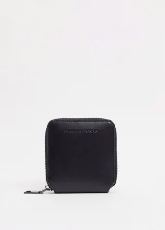 Компактный черный кошелек-монетница Claudia Canova-Черный цвет
